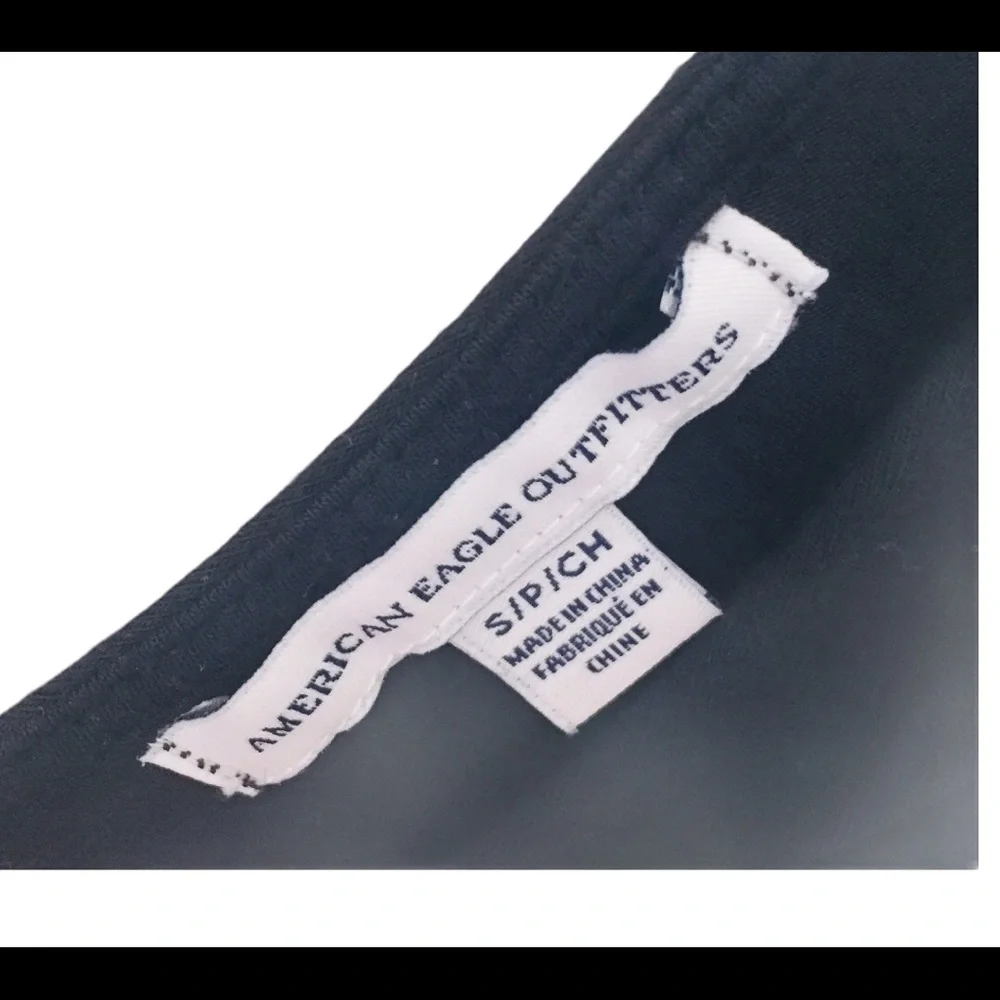 AMERICAN EAGLE OUTFITTERS Swing Dress With Cold Shoulder Detail Black Size Small - Picture 12 of 13